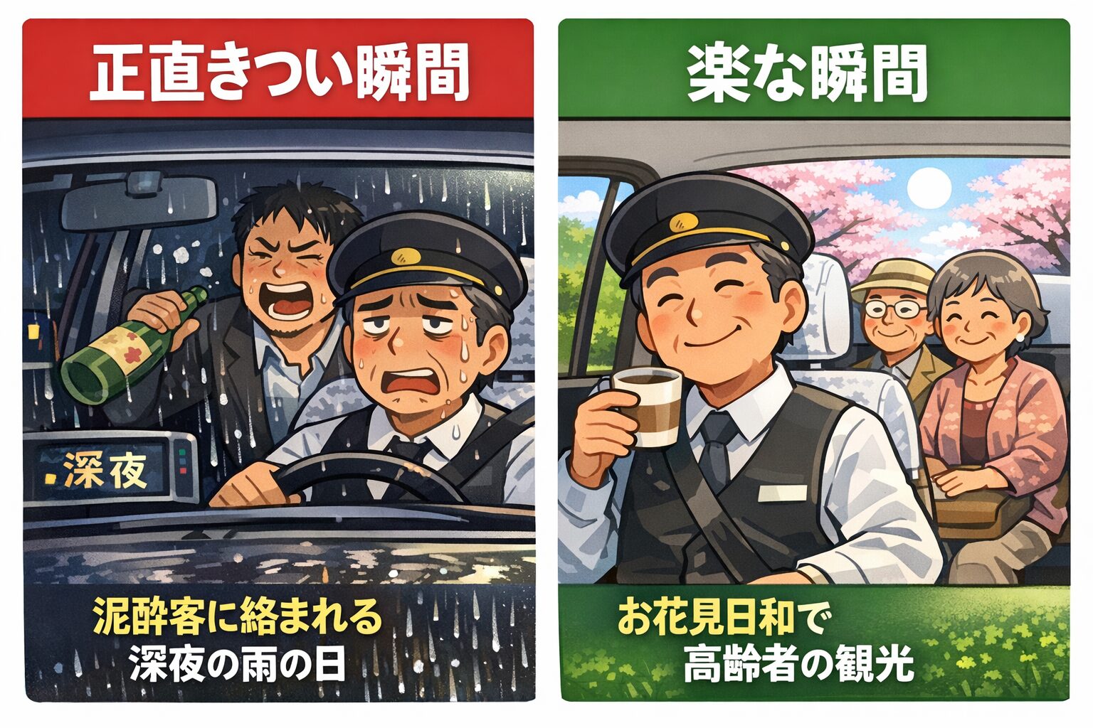 現役タクシー運転手が語る「正直きつい瞬間」と「楽な瞬間」