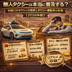無人タクシーは本当に普及する？中国ロボタクシーの現状とタクシー運転手の未来【2026年版】