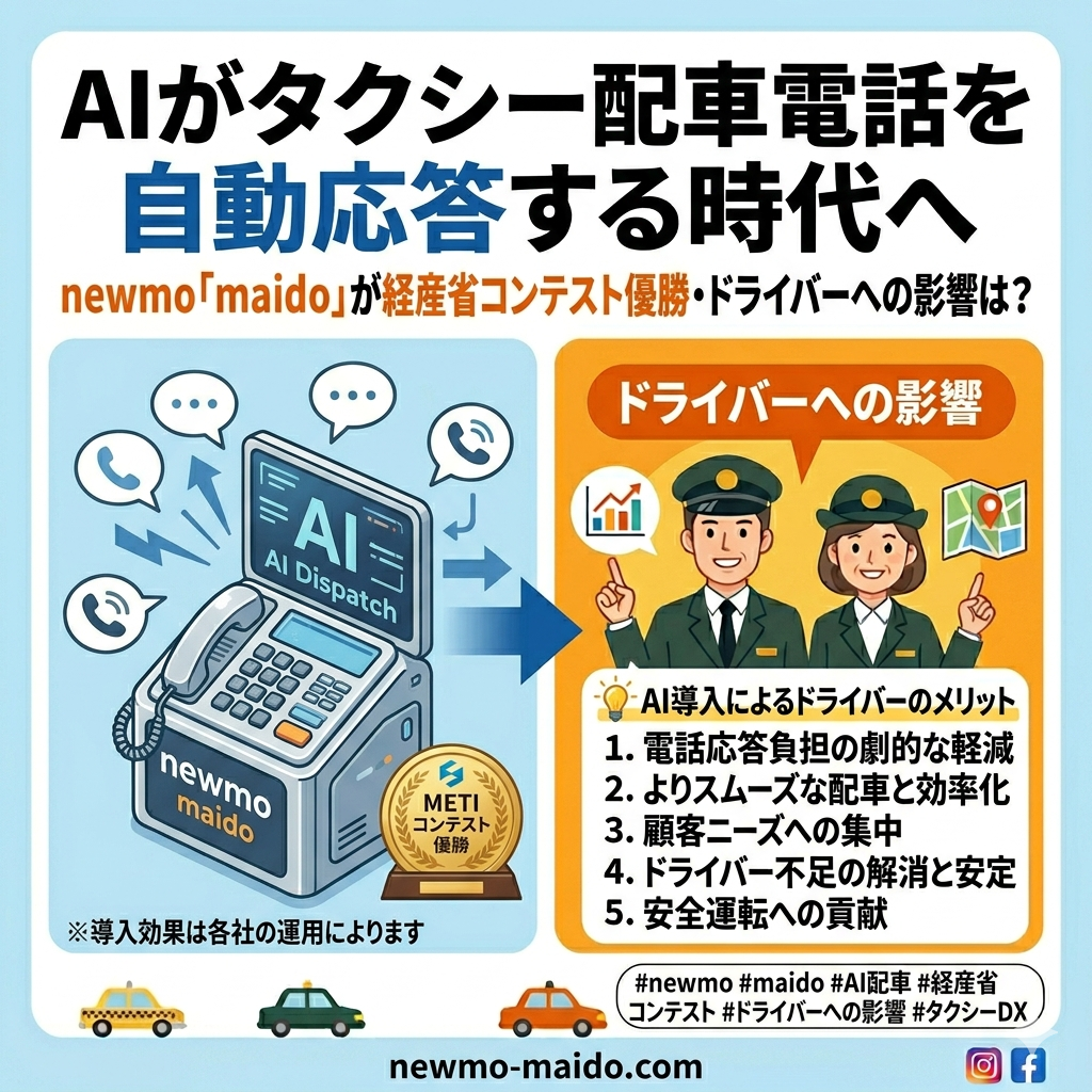 AIがタクシー配車電話を自動応答する時代へ
