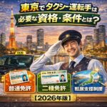 東京でタクシー運転手になるために必要な資格・条件とは？
