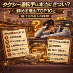 タクシー運転手は本当にきつい？辞める理由TOP10