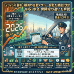 横浜の主要タクシー会社を徹底比較！年収・歩合・保障給の違いを解説