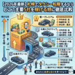 【2026年最新】札幌でタクシー転職するならどこ？主要5社を稼げる順に徹底比較
