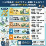 【2026年最新】仙台でタクシー転職するならどこ？主要5社を稼げる順に徹底比較