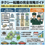 【2026年最新】タクシー転職の完全攻略ガイド｜失敗しない会社選びの基準から年収・健康診断の対策までプロが解説