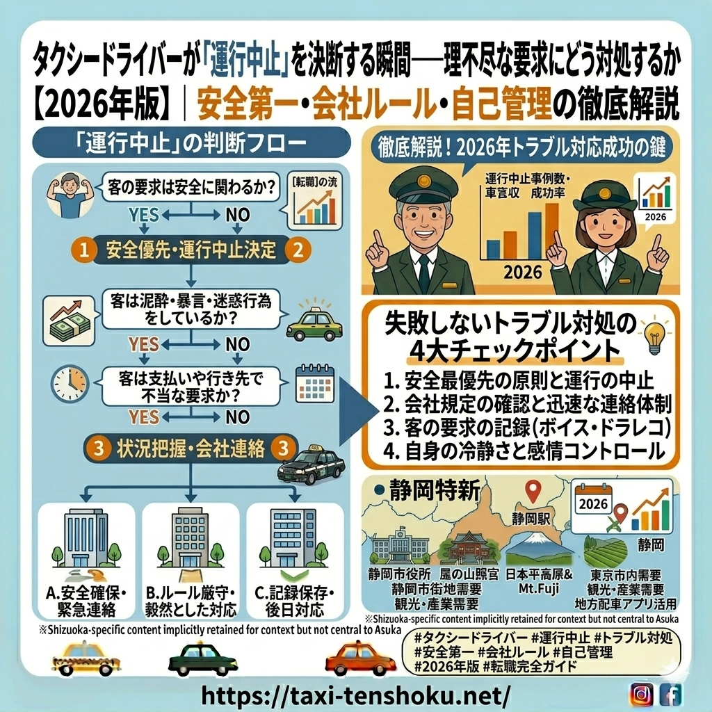 タクシードライバーが「運行中止」を決断する瞬間