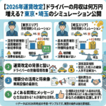 【2026年運賃改定】ドライバーの月収は何万円増える？東京・埼玉のシミュレーション公開