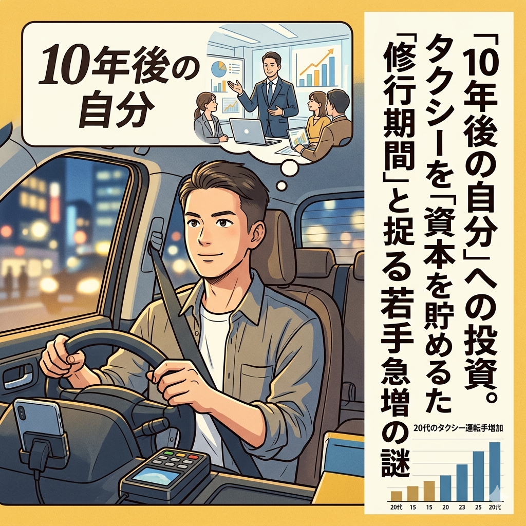 「10年後の自分」への投資。タクシーを「資本を貯めるための修行期間」と捉える若手急増の謎