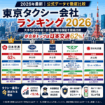 東京タクシー会社ランキング2026｜大手5社の年収・歩合率・給与保証を徹底比較【日本交通62%】